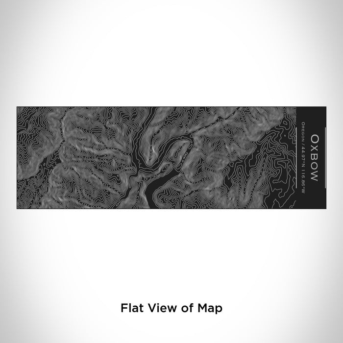 Rendered View of Oxbow Oregon Map Engraving on 10oz Stainless Steel Insulated Cup with Sliding Lid in Black