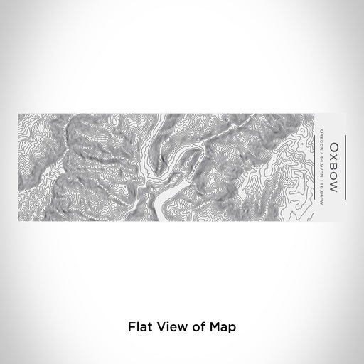 Rendered View of Oxbow Oregon Map Engraving on 10oz Stainless Steel Insulated Cup with Sliding Lid in White