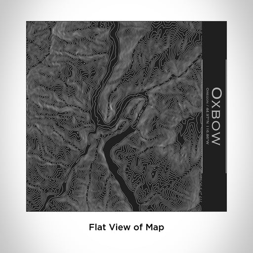 Rendered View of Oxbow Oregon Map Engraving on 17oz Stainless Steel Insulated Tumbler in Black