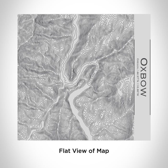 Rendered View of Oxbow Oregon Map Engraving on 17oz Stainless Steel Insulated Tumbler