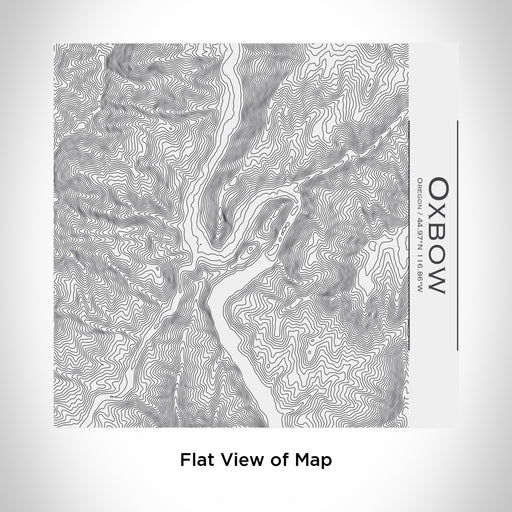 Rendered View of Oxbow Oregon Map Engraving on 17oz Stainless Steel Insulated Tumbler in White