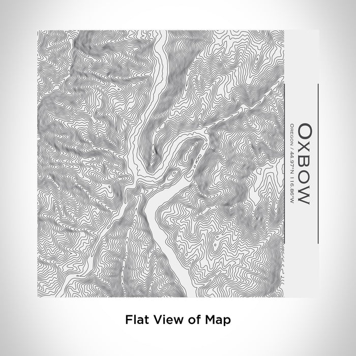 Rendered View of Oxbow Oregon Map Engraving on 17oz Stainless Steel Insulated Tumbler in White