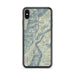Custom iPhone XS Max Oxbow Oregon Map Phone Case in Woodblock