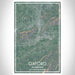 Oxford Alabama Map Print Portrait Orientation in Afternoon Style With Shaded Background