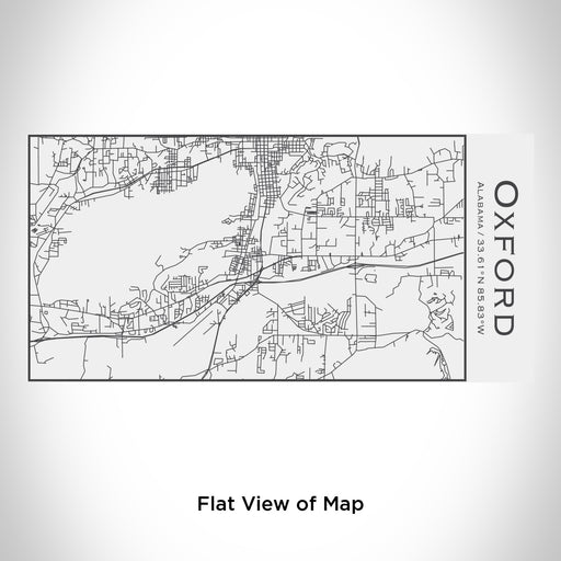 Rendered View of Oxford Alabama Map Engraving on 17oz Stainless Steel Insulated Cola Bottle in White