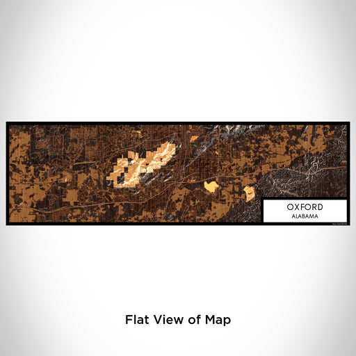 Flat View of Map Custom Oxford Alabama Map Enamel Mug in Ember