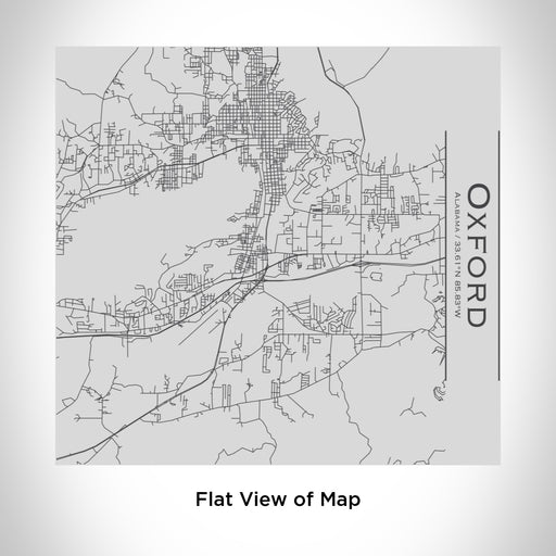 Rendered View of Oxford Alabama Map Engraving on 17oz Stainless Steel Insulated Tumbler