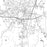 Oxford Mississippi Map Print in Classic Style Zoomed In Close Up Showing Details
