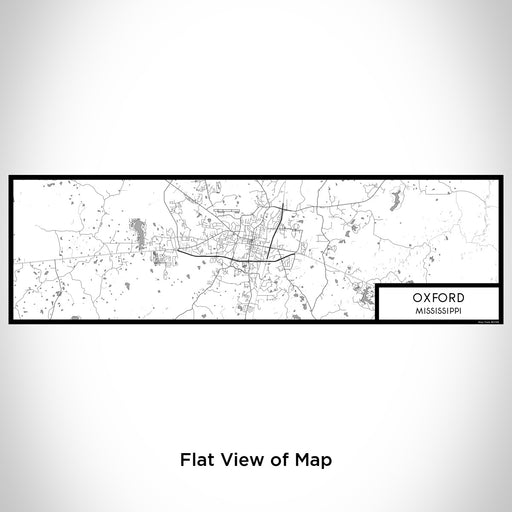 Flat View of Map Custom Oxford Mississippi Map Enamel Mug in Classic