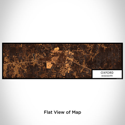 Flat View of Map Custom Oxford Mississippi Map Enamel Mug in Ember