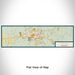 Flat View of Map Custom Oxford Mississippi Map Enamel Mug in Woodblock