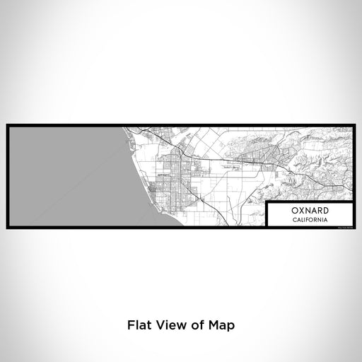 Flat View of Map Custom Oxnard California Map Enamel Mug in Classic