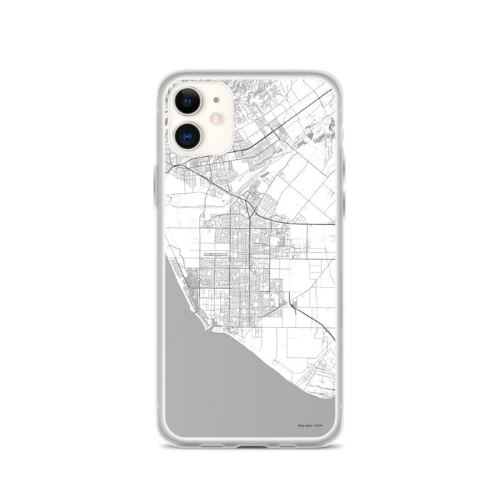Custom Oxnard California Map Phone Case in Classic