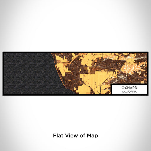 Flat View of Map Custom Oxnard California Map Enamel Mug in Ember