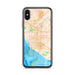 Custom Oxnard California Map Phone Case in Watercolor