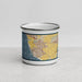 Front View Custom Oxnard California Map Enamel Mug in Woodblock