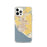 Custom Oxnard California Map iPhone 12 Pro Phone Case in Woodblock