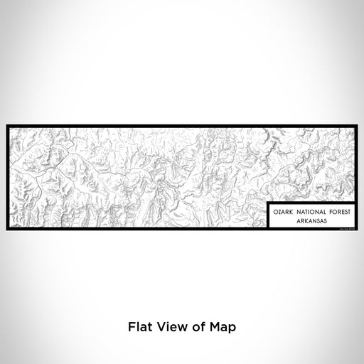 Flat View of Map Custom Ozark National Forest Arkansas Map Enamel Mug in Classic