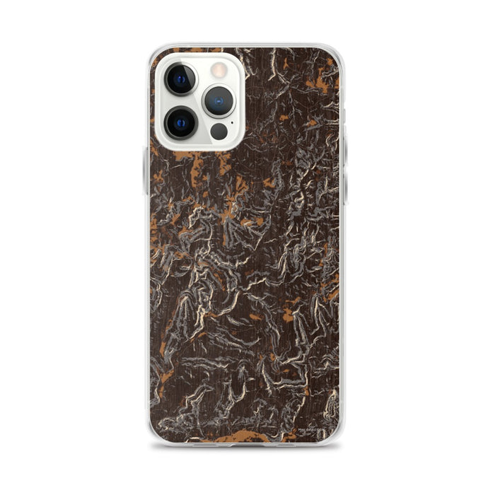 Custom Ozark National Forest Arkansas Map iPhone 12 Pro Max Phone Case in Ember