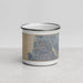 Front View Custom Pacifica California Map Enamel Mug in Afternoon