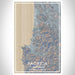Pacifica California Map Print Portrait Orientation in Afternoon Style With Shaded Background