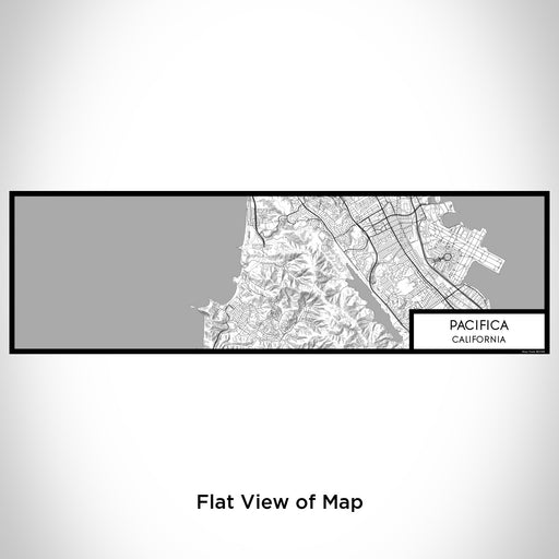Flat View of Map Custom Pacifica California Map Enamel Mug in Classic