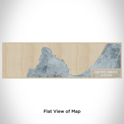 Flat View of Map Custom Pacific Grove California Map Enamel Mug in Afternoon