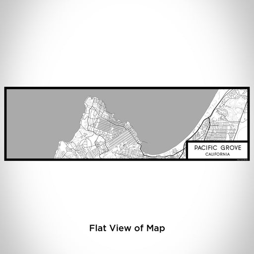 Flat View of Map Custom Pacific Grove California Map Enamel Mug in Classic