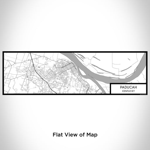 Flat View of Map Custom Paducah Kentucky Map Enamel Mug in Classic