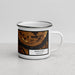 Right View Custom Paducah Kentucky Map Enamel Mug in Ember