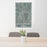 24x36 Pagosa Springs Colorado Map Print Portrait Orientation in Afternoon Style Behind 2 Chairs Table and Potted Plant