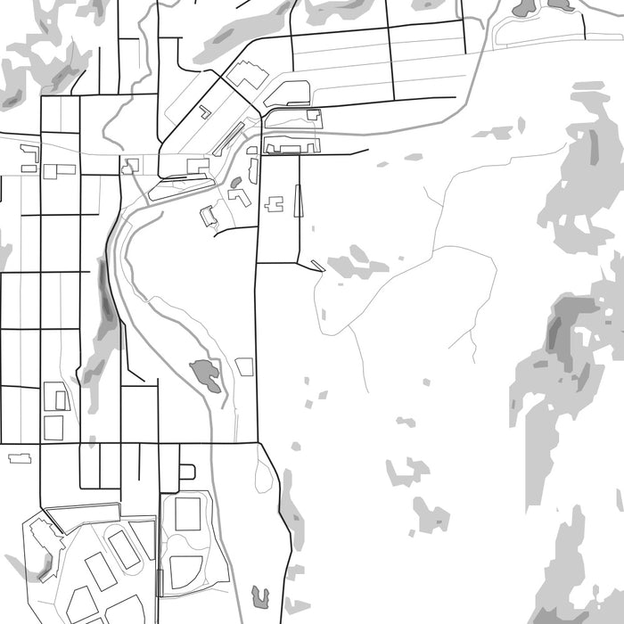 Pagosa Springs Colorado Map Print in Classic Style Zoomed In Close Up Showing Details