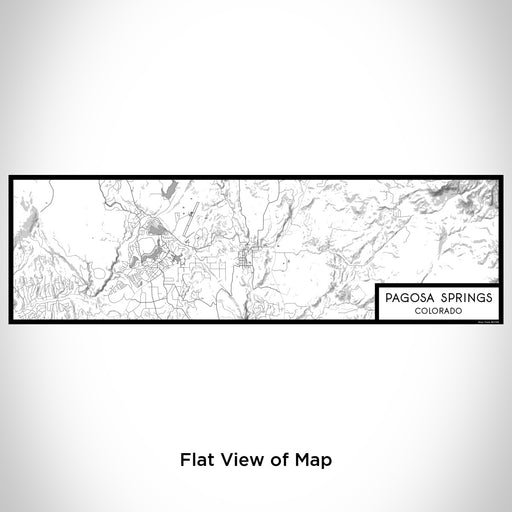 Flat View of Map Custom Pagosa Springs Colorado Map Enamel Mug in Classic