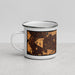Left View Custom Palatine Illinois Map Enamel Mug in Ember