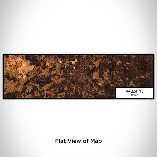 Flat View of Map Custom Palestine Texas Map Enamel Mug in Ember