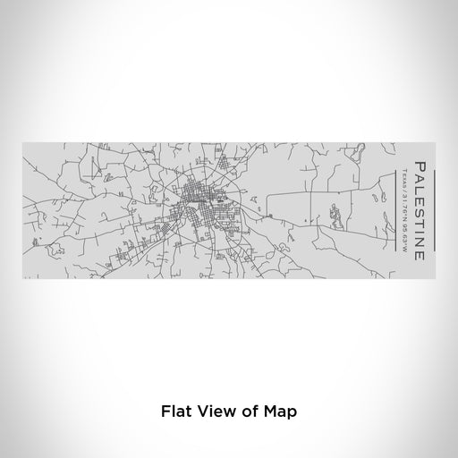 Rendered View of Palestine Texas Map Engraving on 10oz Stainless Steel Insulated Cup with Sipping Lid