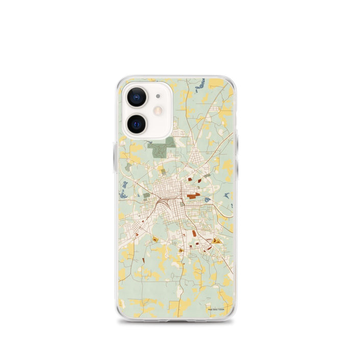 Custom Palestine Texas Map iPhone 12 mini Phone Case in Woodblock