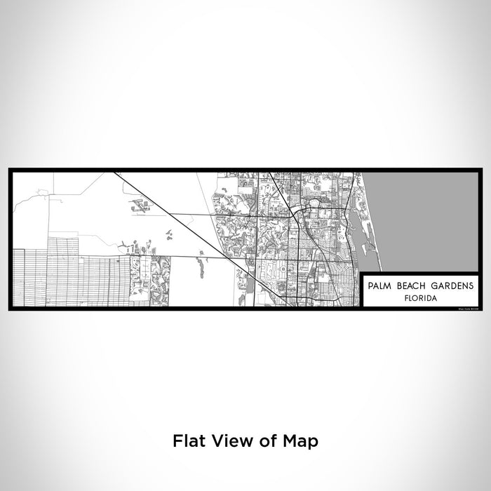 Flat View of Map Custom Palm Beach Gardens Florida Map Enamel Mug in Classic
