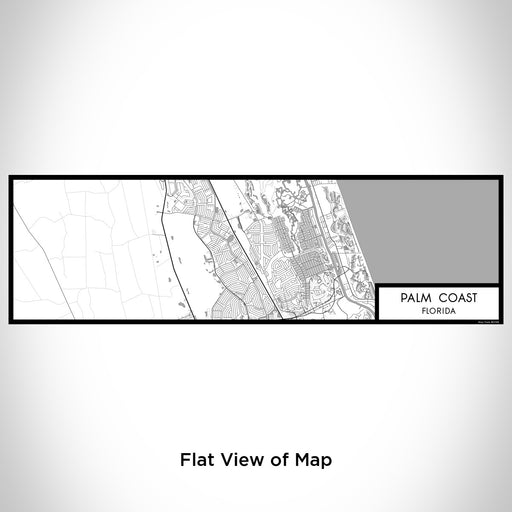 Flat View of Map Custom Palm Coast Florida Map Enamel Mug in Classic