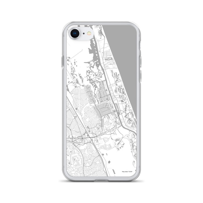 Custom Palm Coast Florida Map iPhone SE Phone Case in Classic