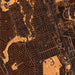 Palm Coast Florida Map Print in Ember Style Zoomed In Close Up Showing Details