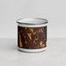 Front View Custom Palm Coast Florida Map Enamel Mug in Ember