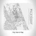 Rendered View of Palm Coast Florida Map Engraving on 17oz Stainless Steel Insulated Tumbler in White