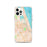 Custom Palm Coast Florida Map iPhone 12 Pro Phone Case in Watercolor