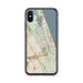 Custom Palm Coast Florida Map Phone Case in Woodblock
