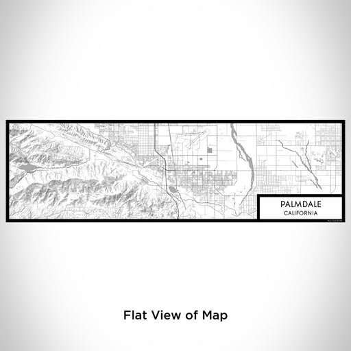 Flat View of Map Custom Palmdale California Map Enamel Mug in Classic