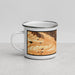 Left View Custom Palmdale California Map Enamel Mug in Ember