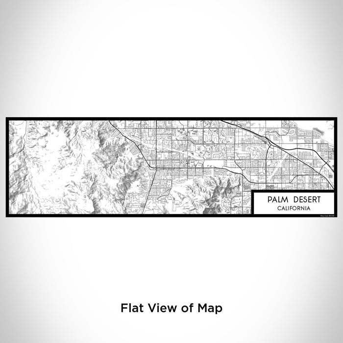 Flat View of Map Custom Palm Desert California Map Enamel Mug in Classic