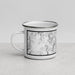 Left View Custom Palm Desert California Map Enamel Mug in Classic