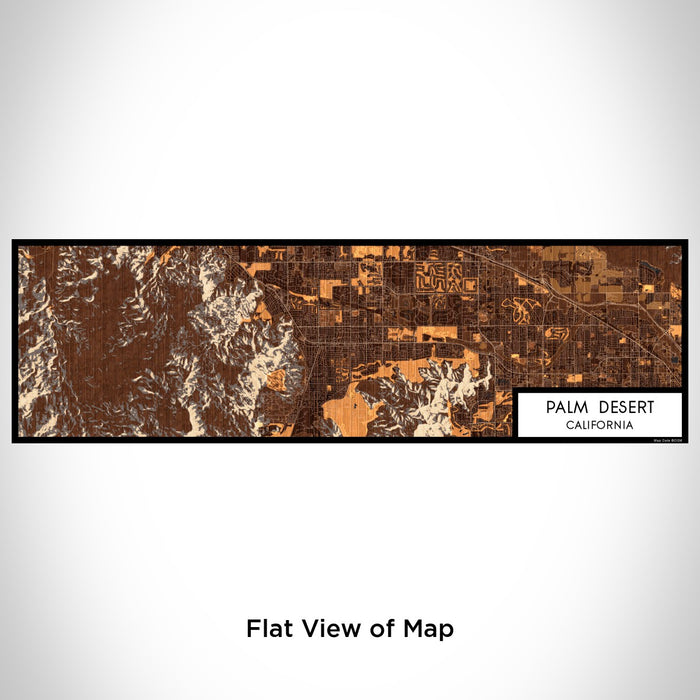 Flat View of Map Custom Palm Desert California Map Enamel Mug in Ember